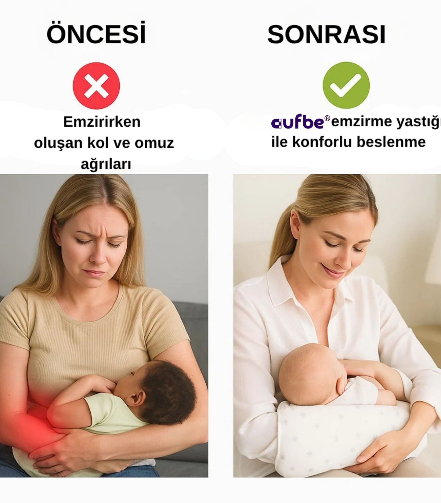 Aufbe® Bebek Emzirme Yastığı
