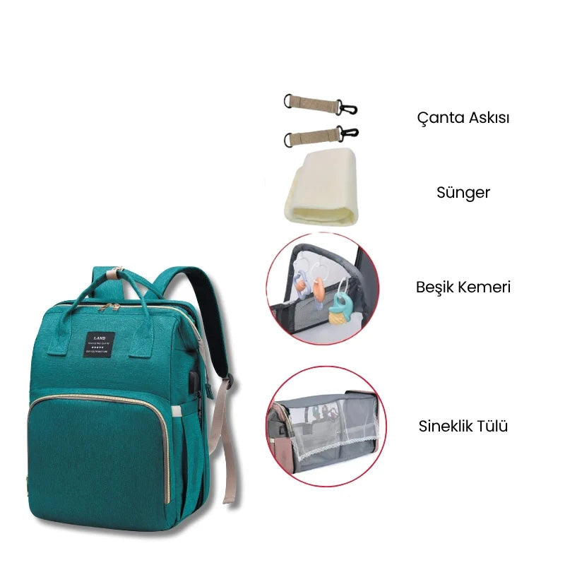 Aufbe® Bebek Bakım Sırt Çantası