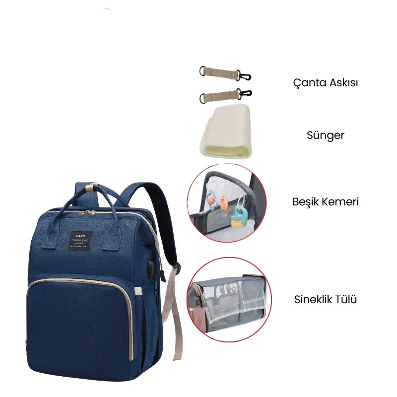 Aufbe® Bebek Bakım Sırt Çantası